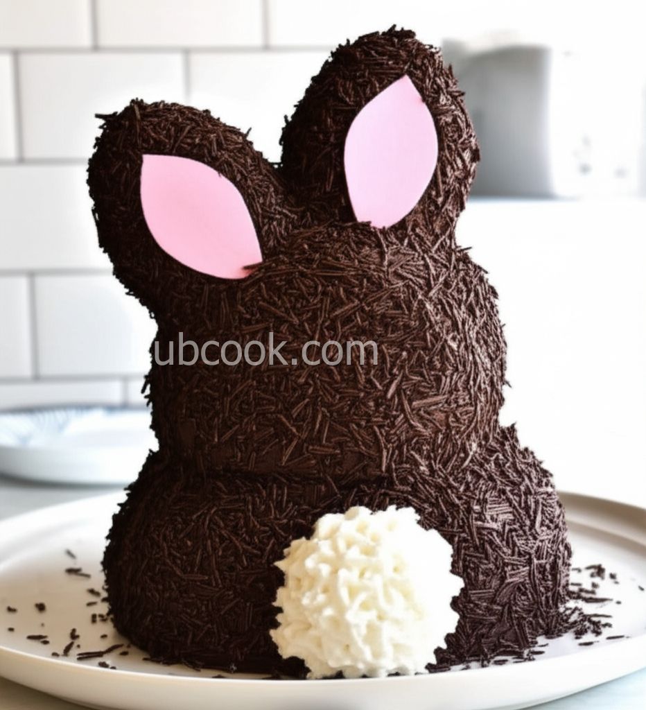 Chocolate Mousse Bunny Cake
