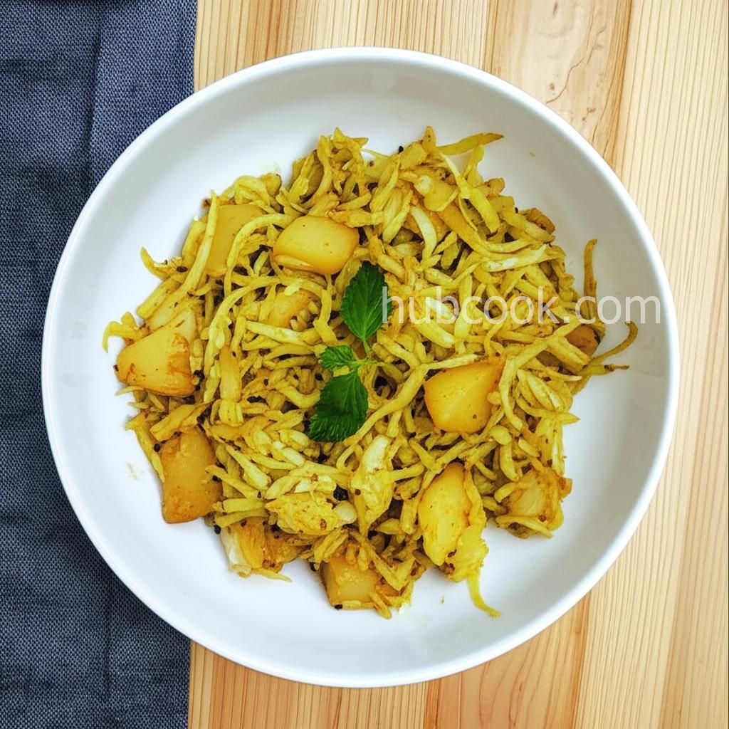 Kobi Batata Bhaji (Indian Fried Cabbage and Potato)