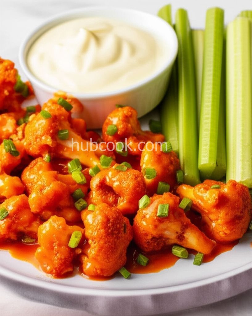 Baked Buffalo Cauliflower Bites